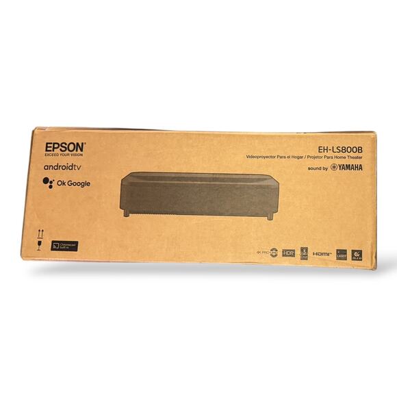 Epson - LS800 4K PRO-UHD Ultra Short Throw 3-Chip 3LCD Laser Projector - Picture 1 of 5